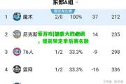 爱游戏|雄鹿大胜老鹰，提前锁定季后赛名额